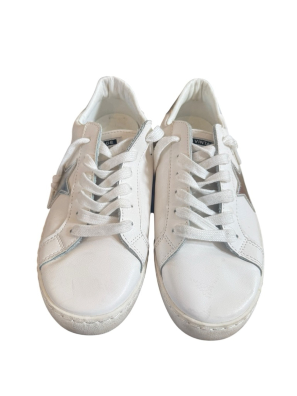 Women's Vintage Havana Silver Star Low Top Sneakers Size 9